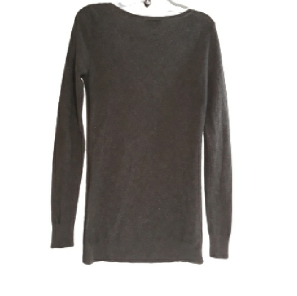 Ann Taylor LOFT Gray Wool Blend Sweater with Flower Accent Size XS - Picture 2 of 5